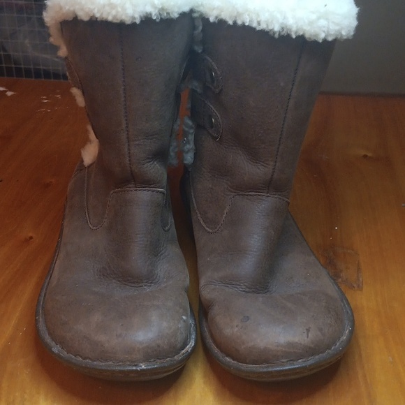 UGG Women's Brown Shearling-Lined Boots Size 6 - Picture 2 of 10